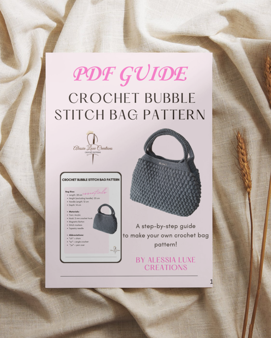 Crochet Bubble Stitch Bag Pattern