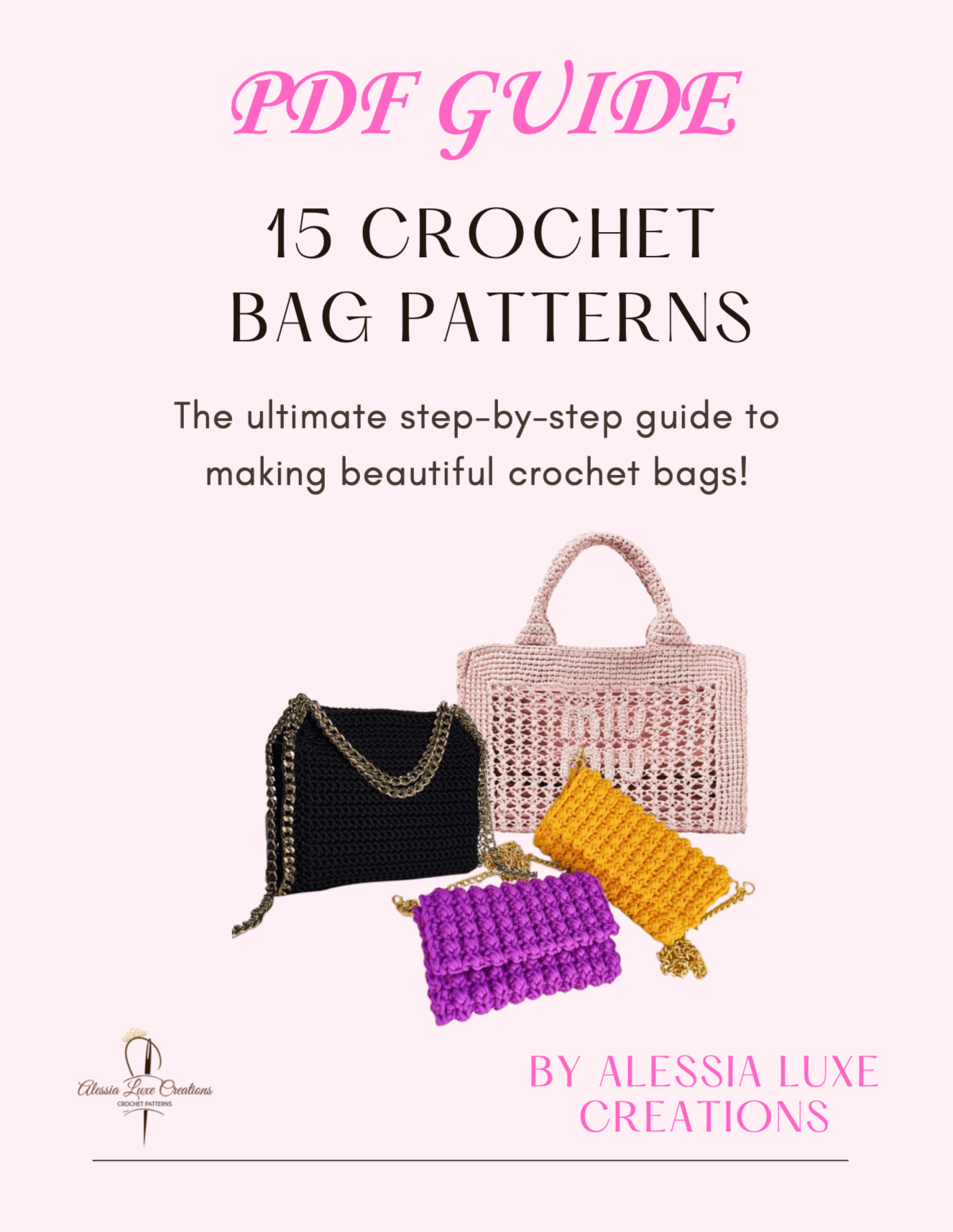 Ultimate Crochet Bag & Logo Pattern Bundle PDF