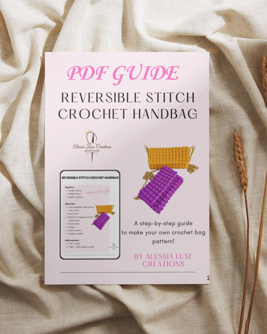Reversible Stitch Crochet Handbag