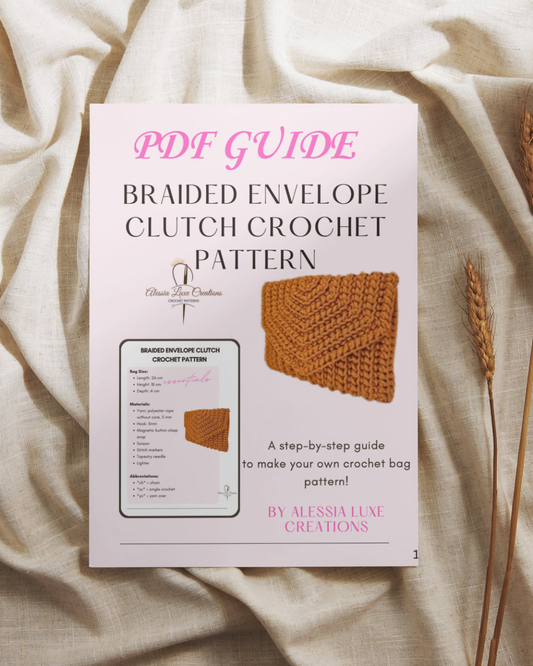 Braided Envelope Clutch Crochet Pattern