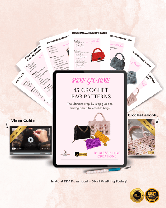 15 Crochet Bag Patterns Bundle