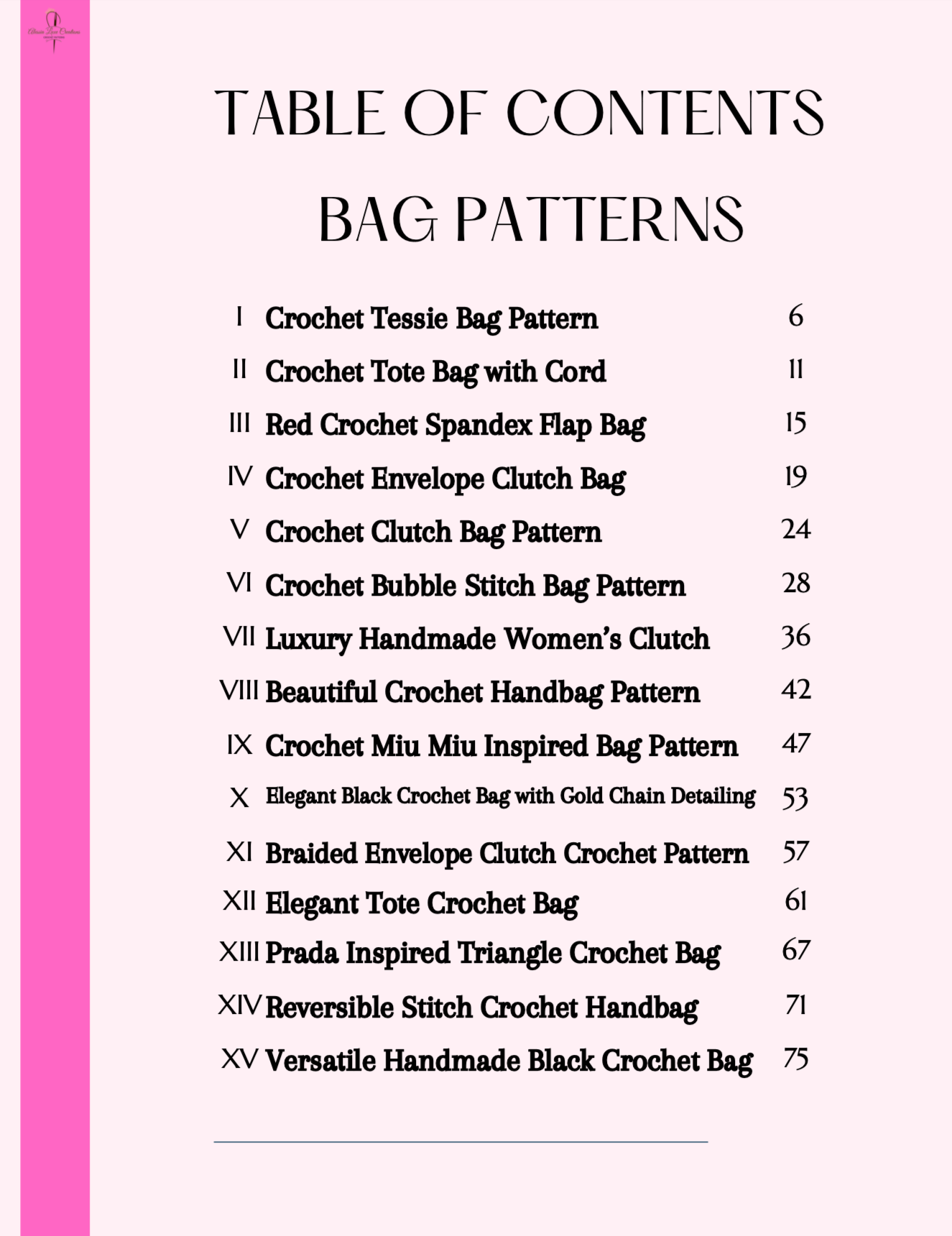 15 Crochet Bag Patterns Bundle