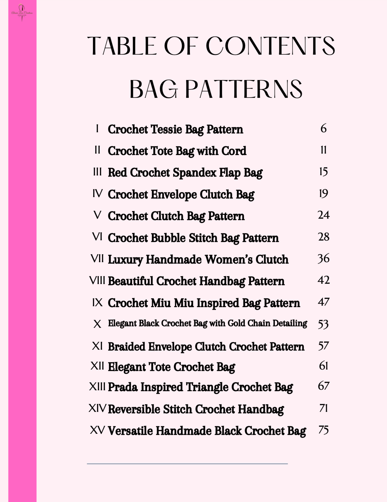 15 Crochet Bag Patterns Bundle